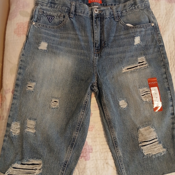 Guess Boys Distressed Blue Jeans - Picture 8 of 8